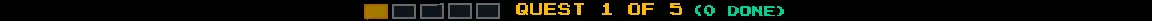 Quest Progress bar showing ticket completion status